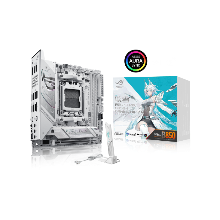ROG STRIX B850-I GAMING WiFi7 W迷你吹雪