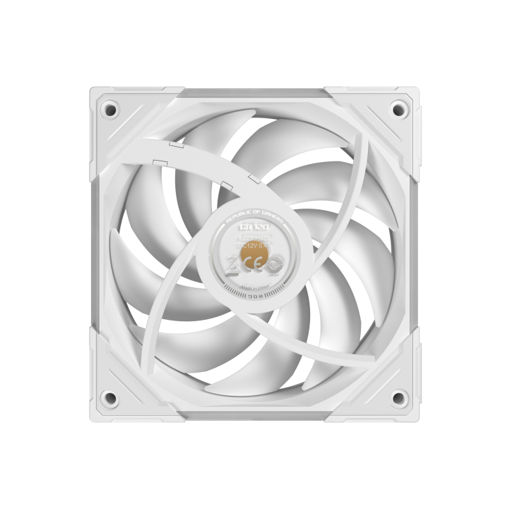 ROG Eurux GR120 ARGB Fan reverse blade White rear view
