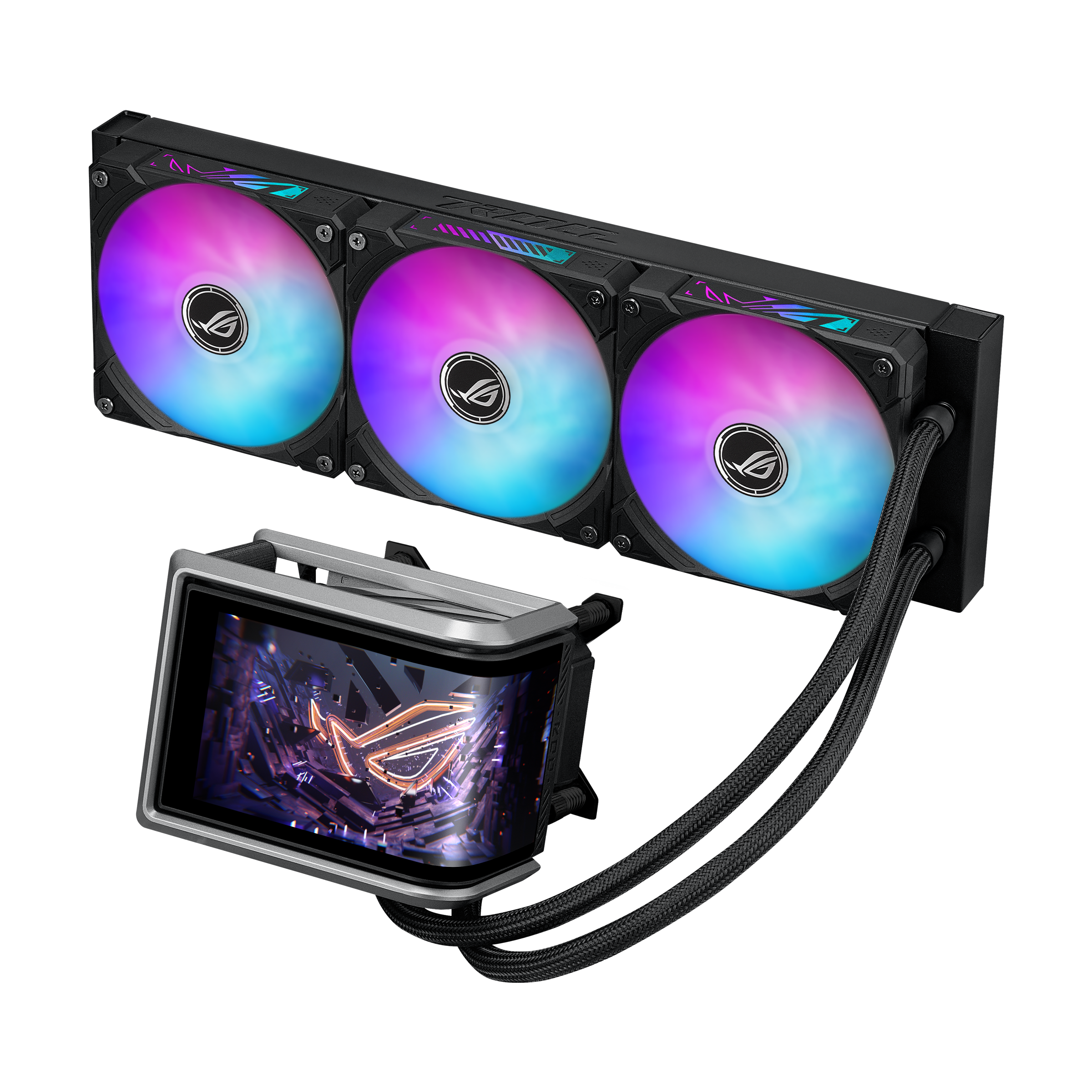 46帝王半壁三棱 ROG 龙王4代360 ARGB丨一体式水冷散热器丨ROG 玩家国度