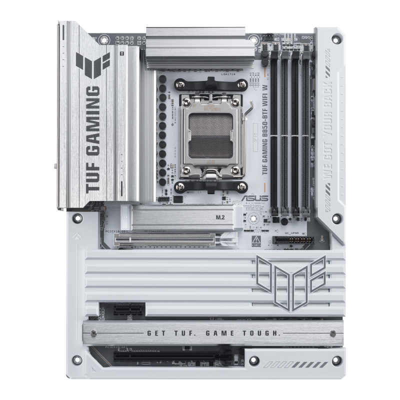 TUF GAMING B850-BTF WIFI W front view