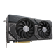 ASUS DUAL GeForce RTX 4070 graphics card hero shot from the front side