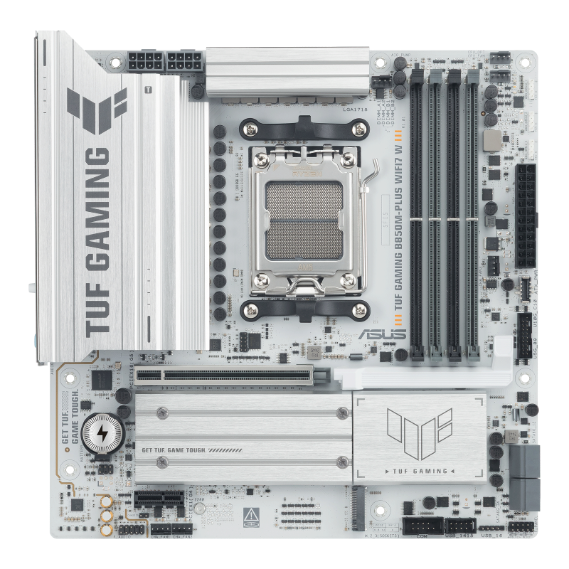 TUF GAMING B850M-PLUS WIFI7 W front view