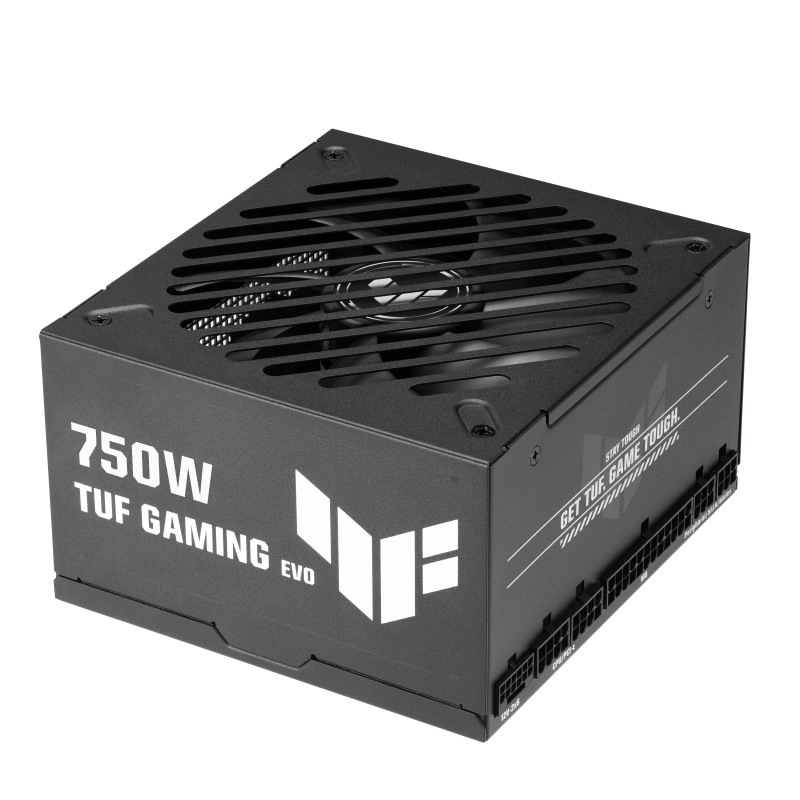TUF Gaming 750W Gold EVO top-down angle