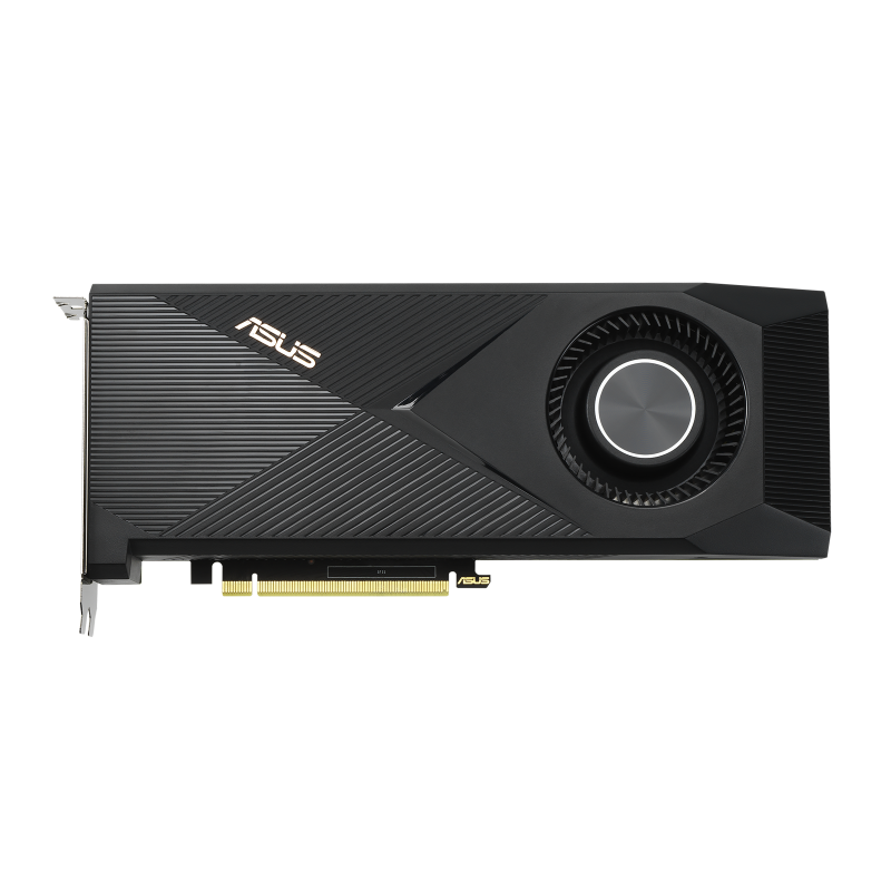 Turbo GeForce RTX 3080 graphics card, front view