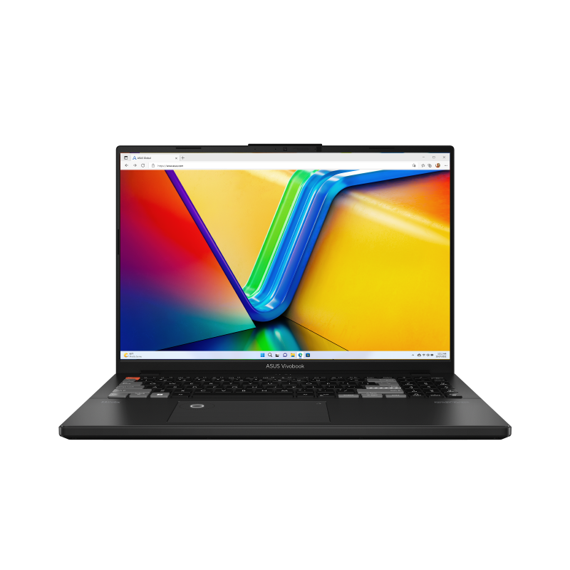 ASUS Vivobook Pro 16X OLED display opened from the front view